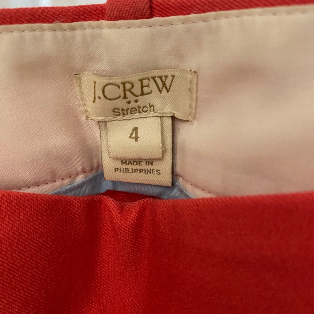 J. Crew Minnie pant in coral - Picture 2 of 4